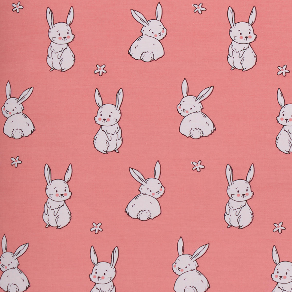 DETSKÉ OBLIEČKY SO ZAJAČIKMI 100/135 cm  - pink, Basics, textil (100/135cm) - Avelia