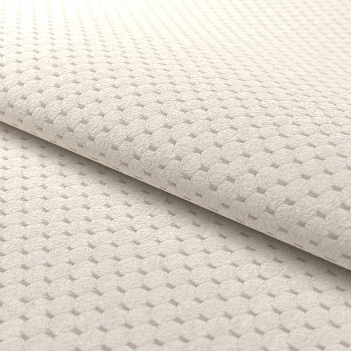 ECKSOFA Creme Chenille  - Chromfarben/Creme, KONVENTIONELL, Textil/Metall (234/312cm) - Livetastic