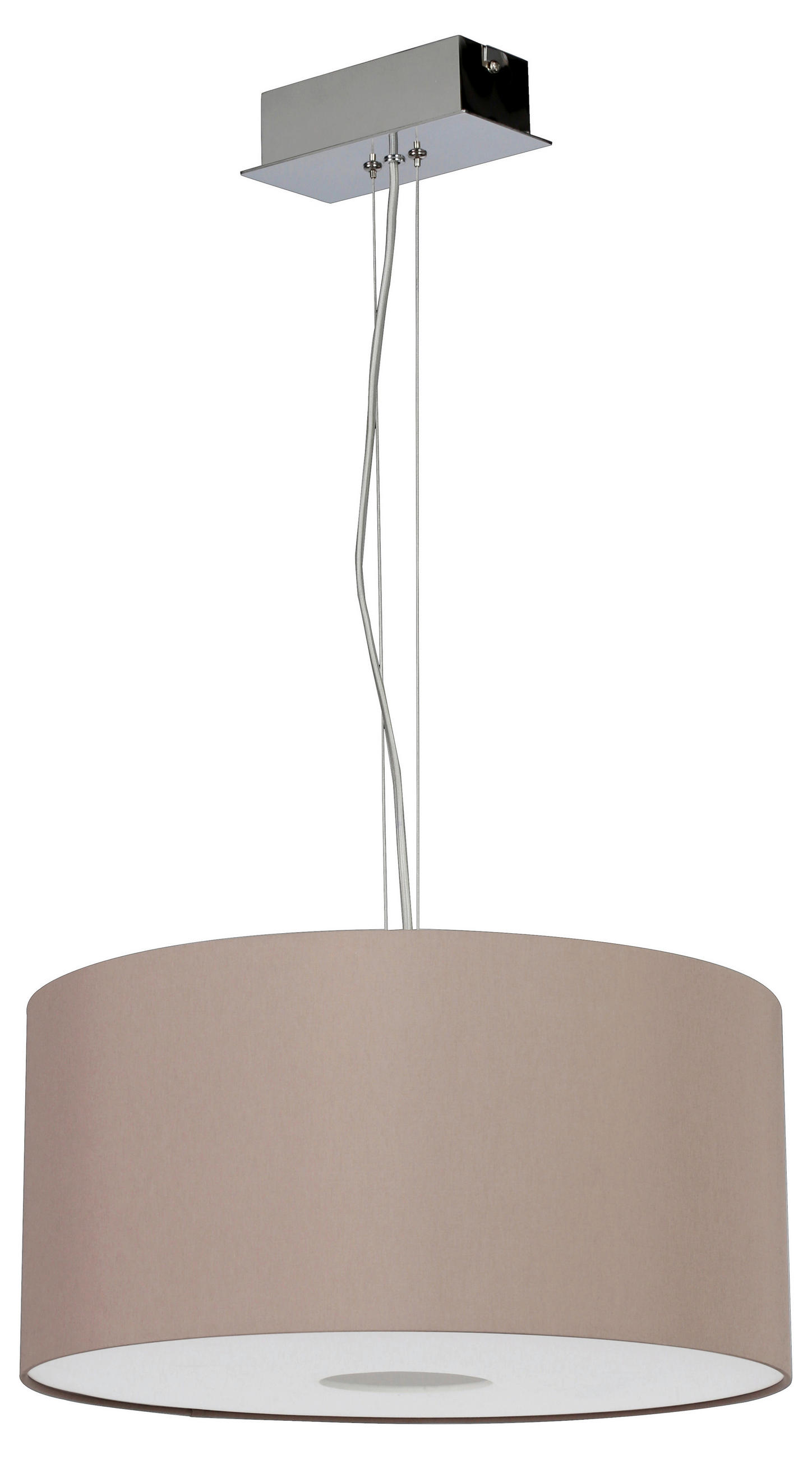 LED-HÄNGELEUCHTE 18/150 cm  - Silberfarben/Cappuccino, Basics, Kunststoff/Metall (18/150cm) - Joop!