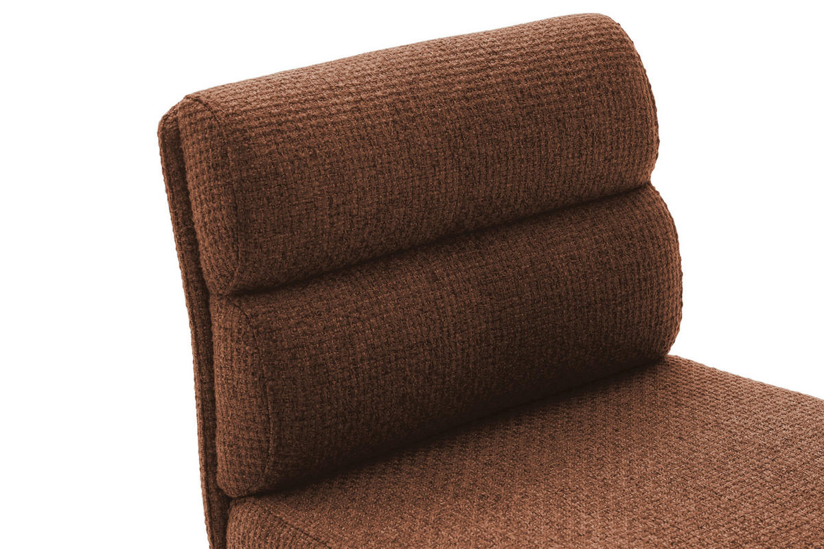 BARHOCKER in Metall, Textil Edelstahlfarben, Rostfarben  - Edelstahlfarben/Rostfarben, Design, Textil/Metall (43/84/52cm) - Dieter Knoll
