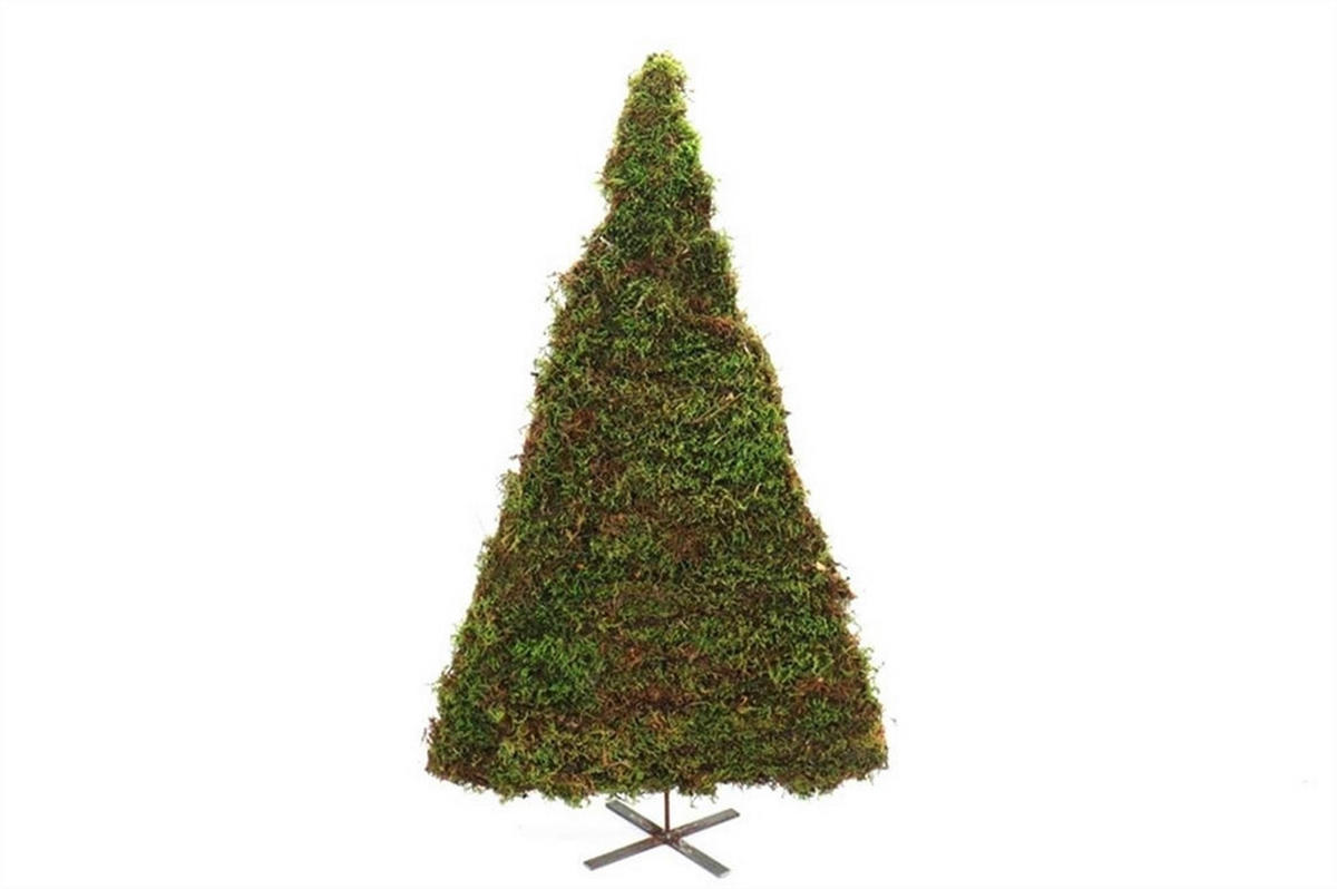 DEKOWEIHNACHTSBAUM  - Grün, Basics, Naturmaterialien/Metall (50cm) - X-Mas