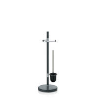 WC GARNITURA S ŠČETKO SINERIO - antracit, Design, kovina (25/76,5cm) - Kela