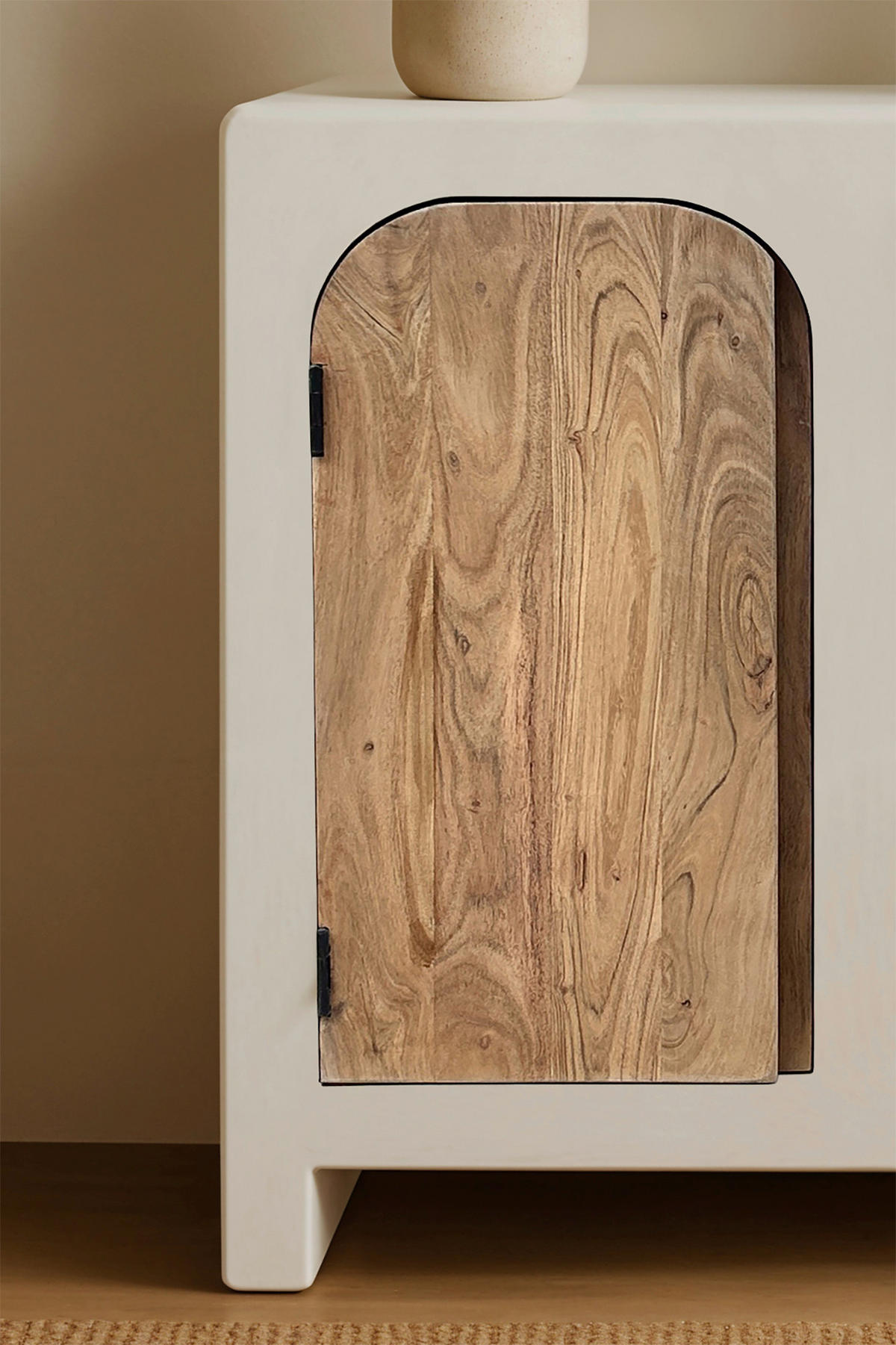 KOMMODE , 80/80/40 cm, 2 Schublade(n)  - Naturfarben/Weiß, Design, Holz/Holzwerkstoff (80/80/40cm) - MID.YOU