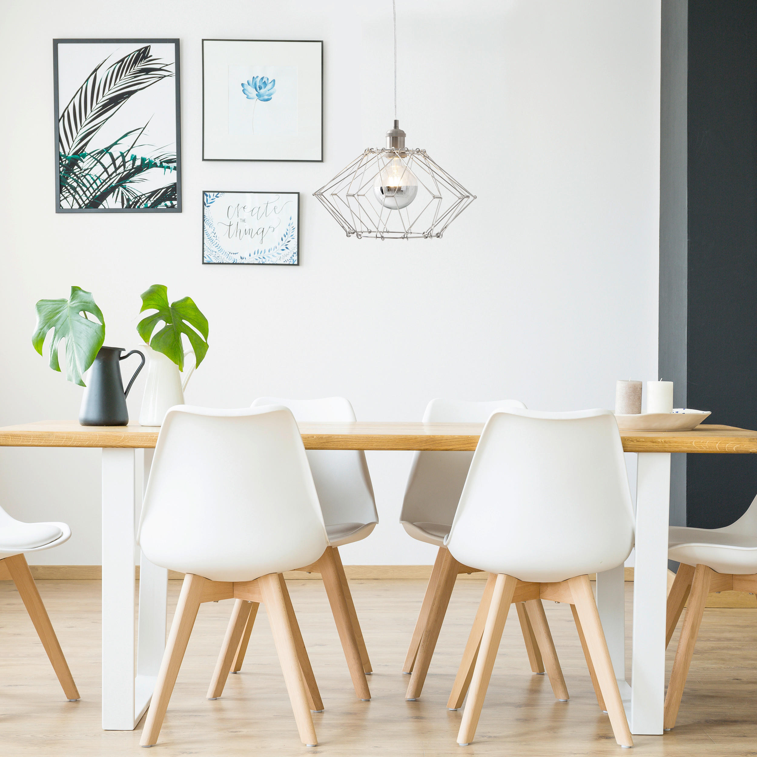 HÄNGELEUCHTE Fyn 40/100 cm   - Silberfarben, Design, Metall (40/100cm) - Näve