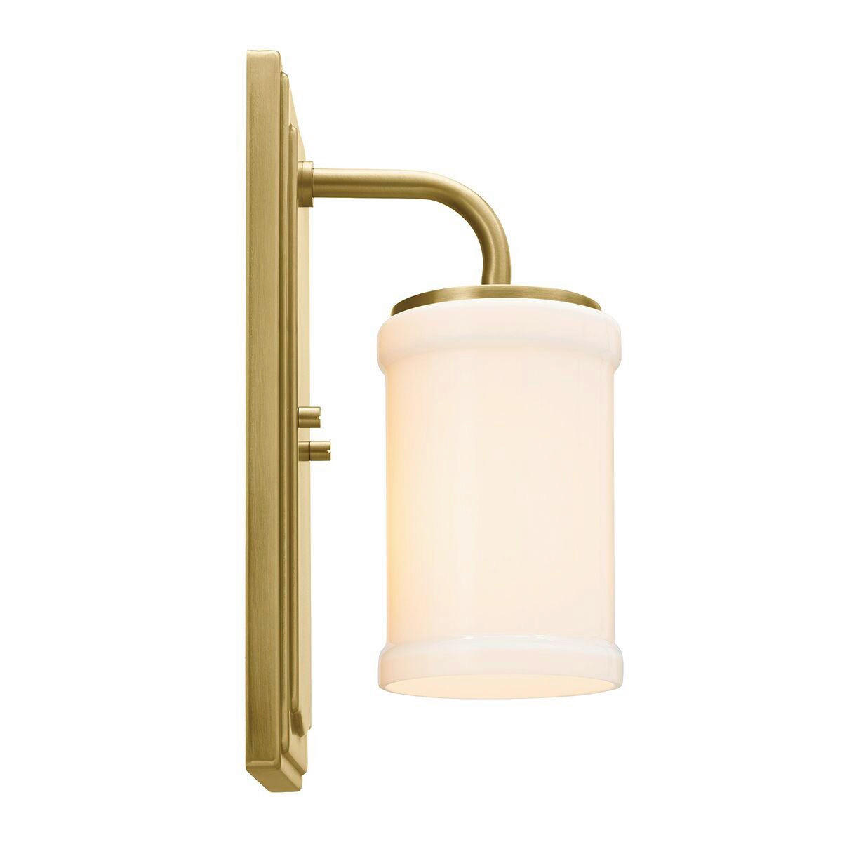 WANDLEUCHTE Kichler 30,5/12,7/15,9 cm  - Messingfarben, KONVENTIONELL, Glas/Metall (30,5/12,7/15,9cm) - Elstead Lighting