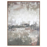 LEINWANDBILD Abstraktes Grau  - Grau, Design, Holzwerkstoff (78/100cm) - Reinders!