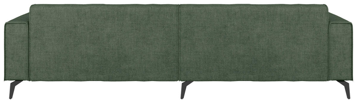 ECKSOFA Chenille Grün  - Schwarz/Grün, Modern, Textil/Metall (300/192cm) - Carryhome
