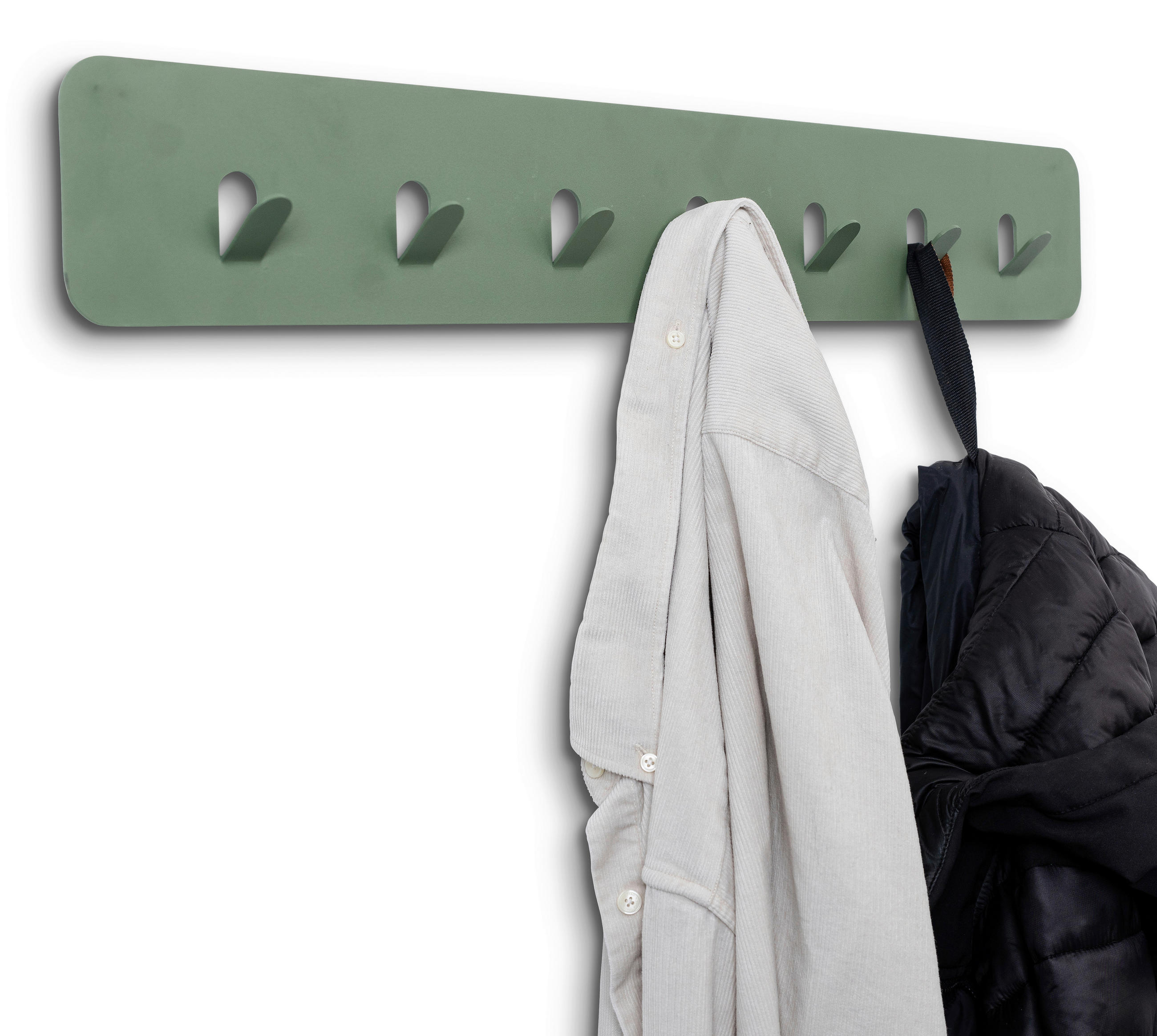 HAKENLEISTE  in Grün  - Grün, Design, Metall (70/10/3cm) - Xora