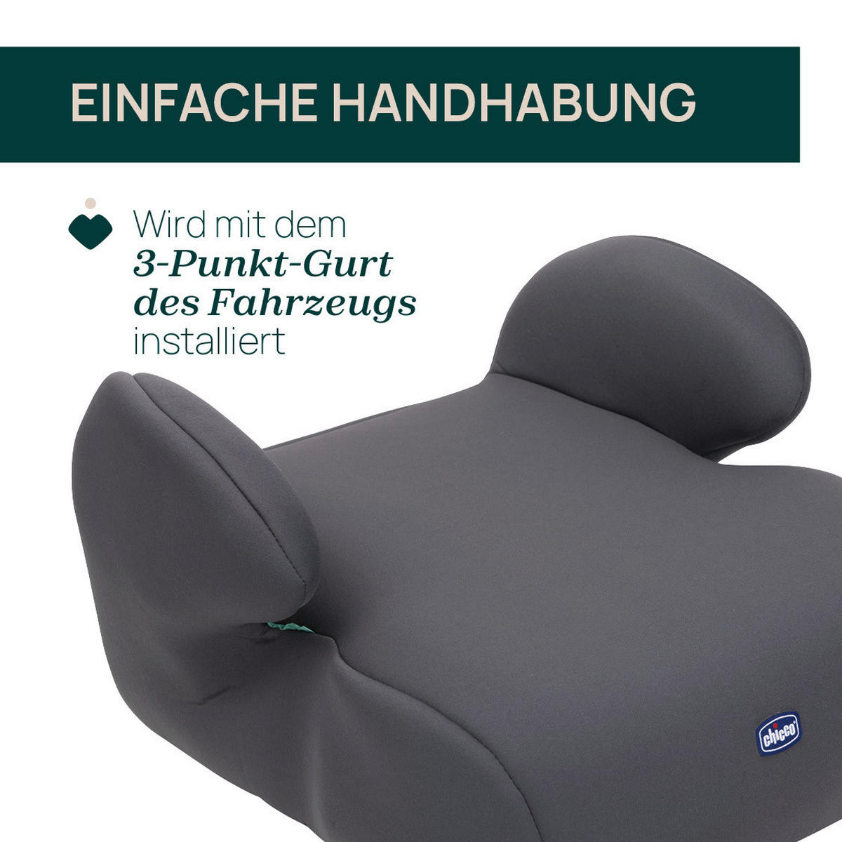 KINDERAUTOSITZ Quasar i-Size  - Grau, Basics, Textil (24/42,4/39cm) - Chicco