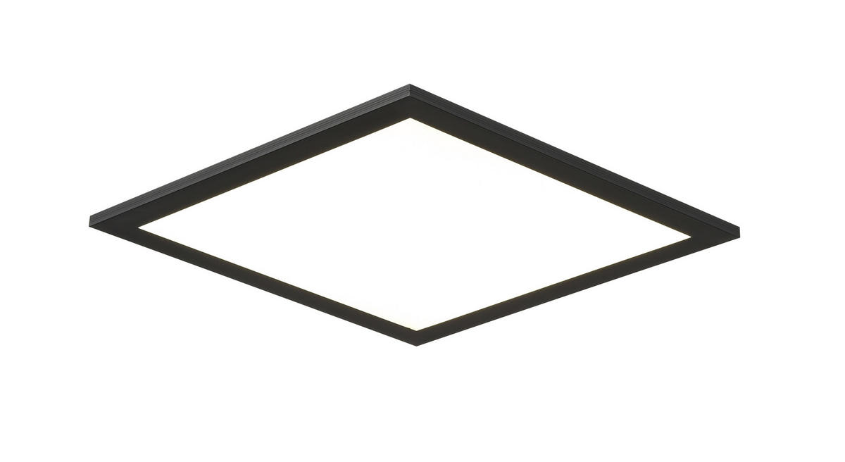 LED-PANEEL - Schwarz, Basics, Kunststoff/Metall (30/30/4,5cm) - Novel