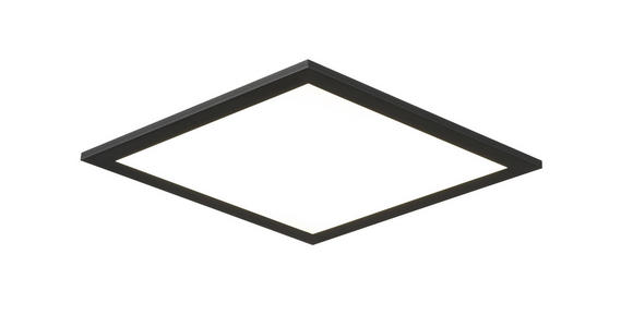 LED-PANEEL 30/30/4,5 cm - Schwarz, Basics, Kunststoff/Metall (30/30/4,5cm) - Novel