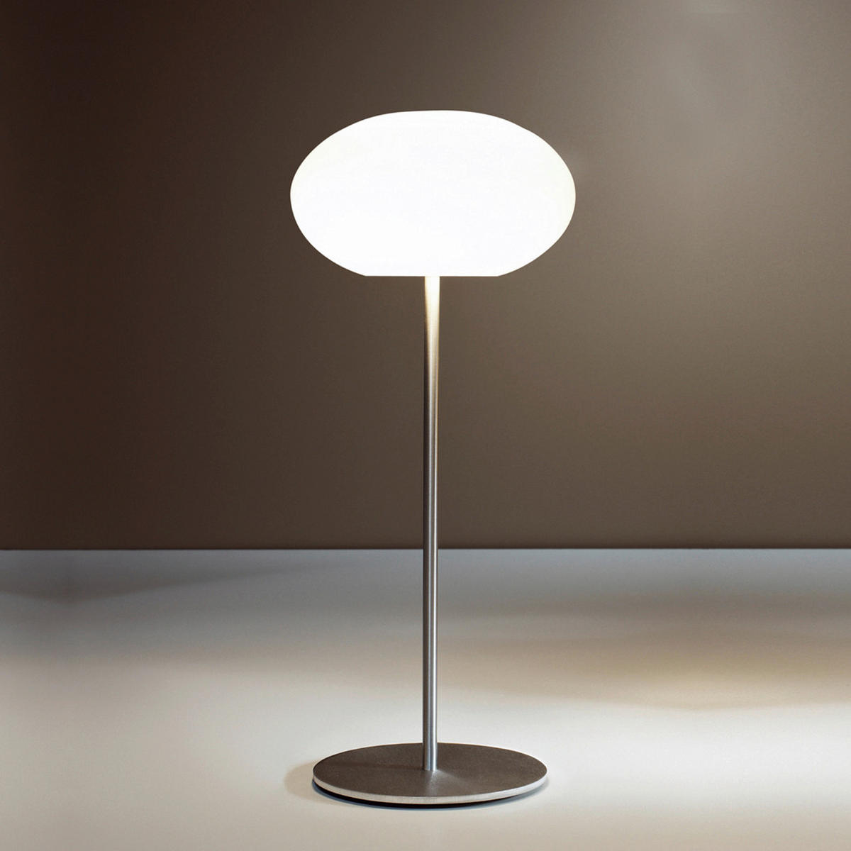 TISCHLEUCHTE AIH 19/43 cm   - Weiß, KONVENTIONELL, Glas (19/43cm)