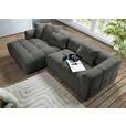 ECKSOFA  in Flachgewebe Schwarz  170/280 cm  - Schwarz, KONVENTIONELL, Kunststoff/Textil (170/280cm) - Carryhome