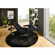 RELAXSESSEL in Leder Anthrazit  - Edelstahlfarben/Anthrazit, Design, Leder/Metall (76/119/86cm) - Dieter Knoll