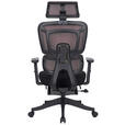 CHEFSESSEL Netzbespannung Rot, Schwarz  - Rot/Schwarz, Design, Kunststoff/Textil (67,5/126/134/65cm) - Novel
