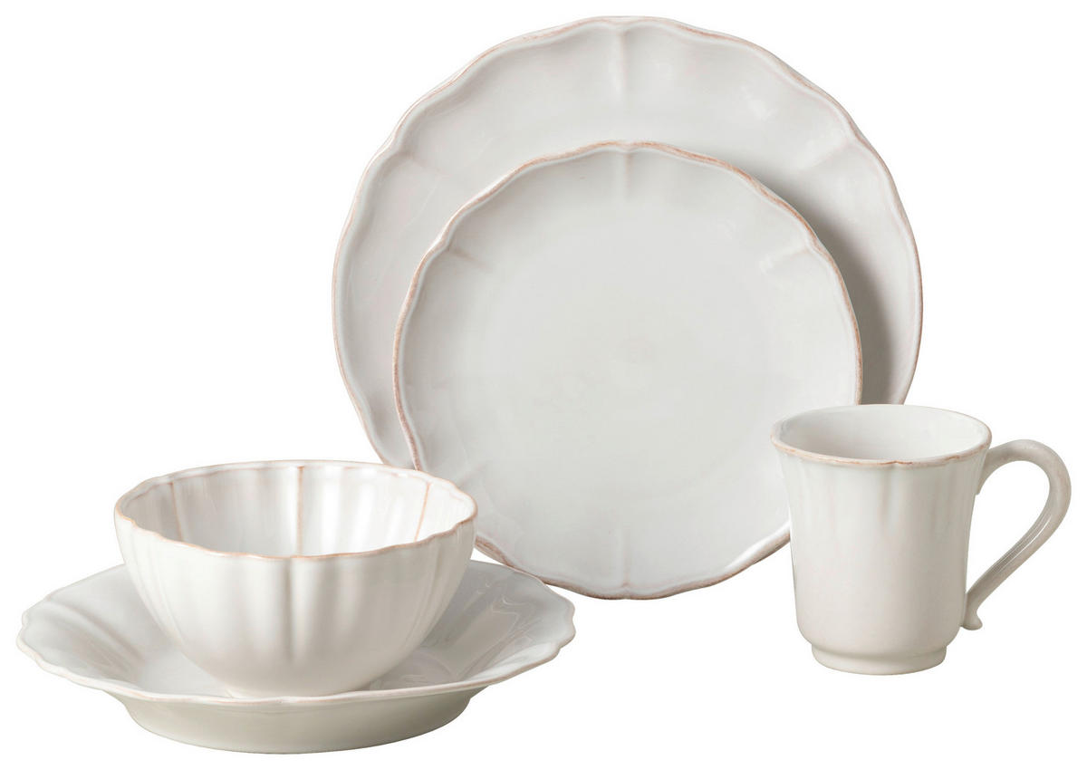 KOMBISERVICE Weiß ALENTEJO 5-teilig 1 Personen  - Weiß, Basics, Keramik - Costa Nova