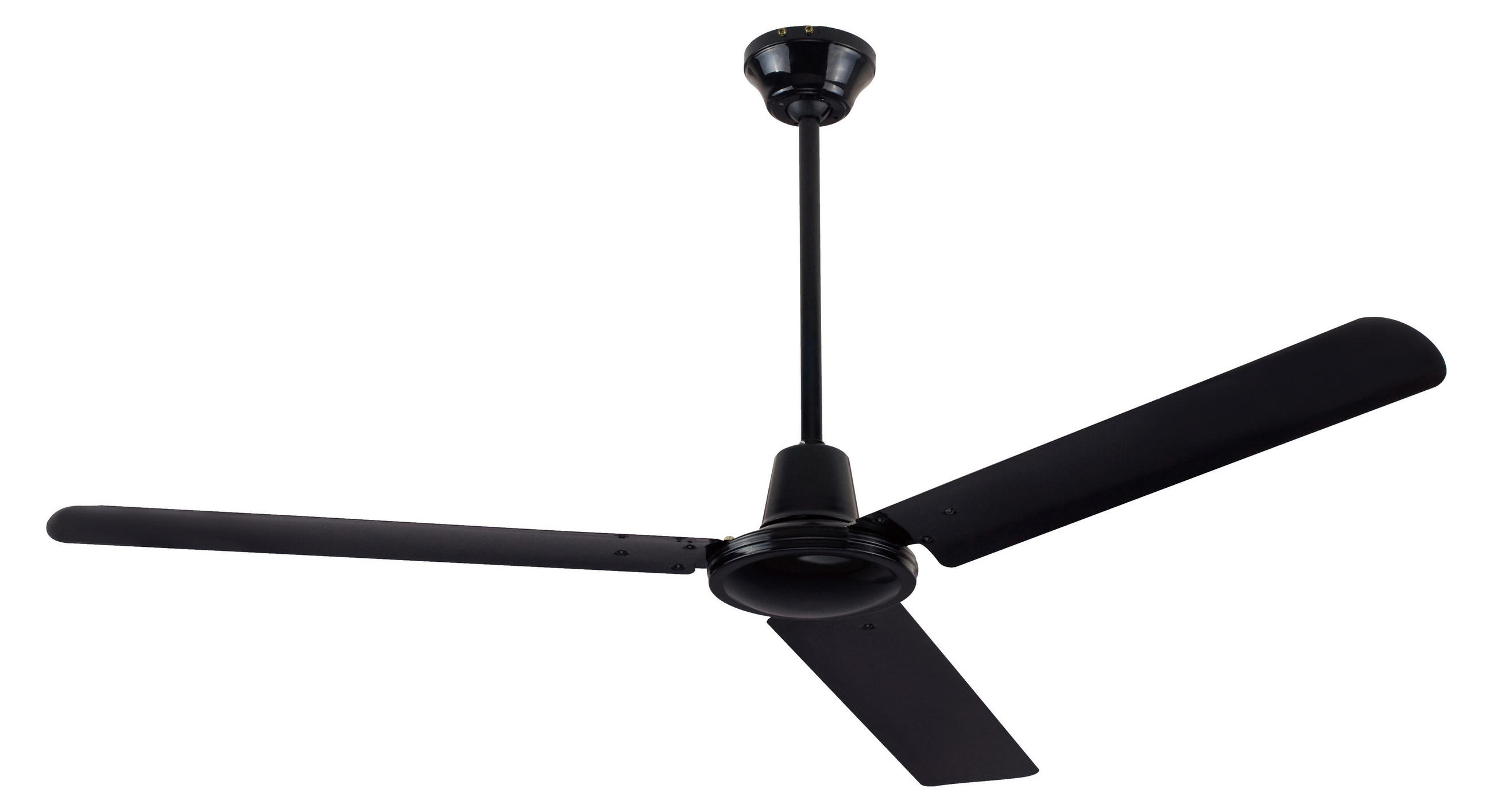 DECKENVENTILATOR - Schwarz, KONVENTIONELL, Metall (142/58cm) - Globo