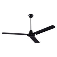 DECKENVENTILATOR - Schwarz, KONVENTIONELL, Metall (142/58cm) - Globo
