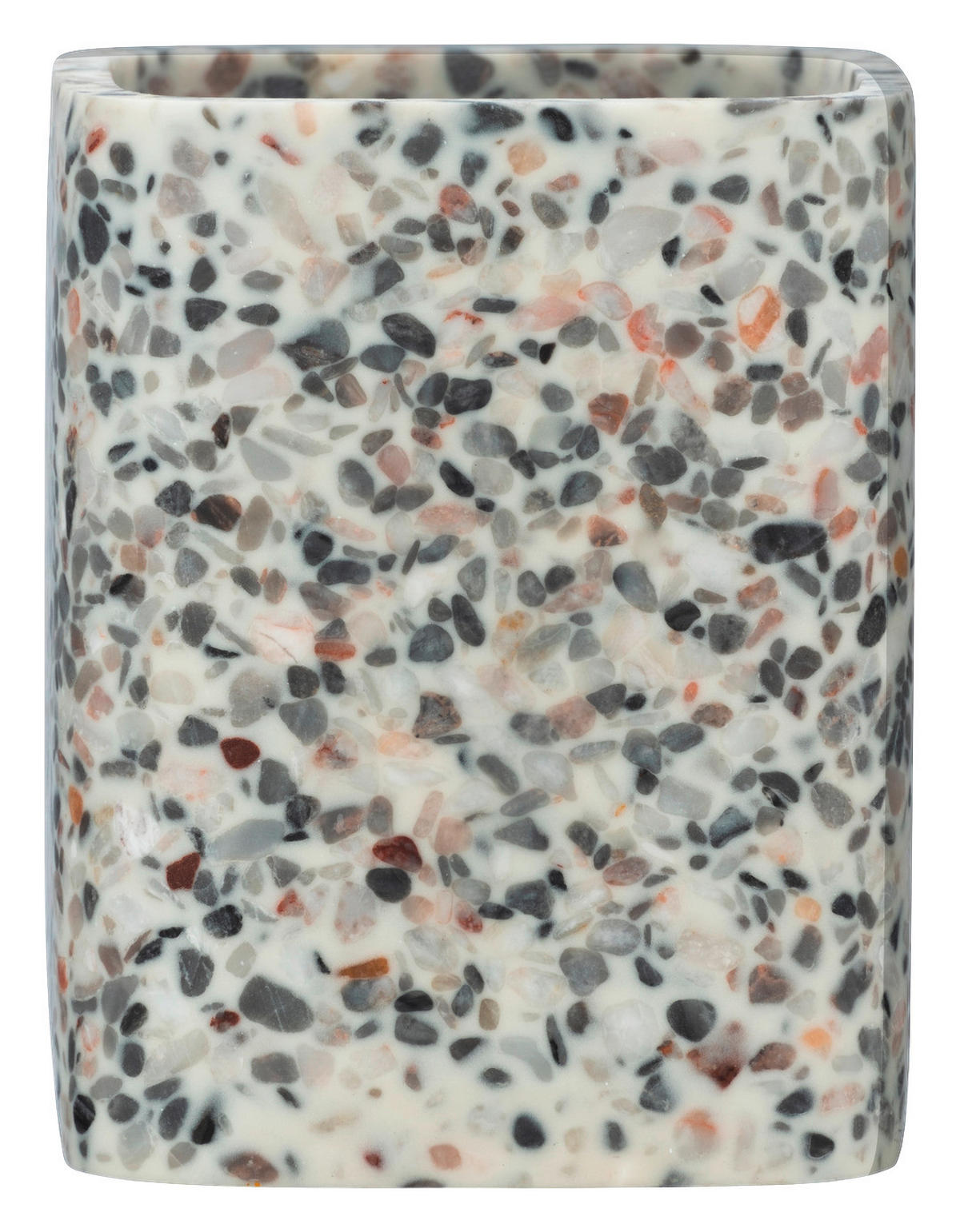 ZAHNPUTZBECHER  - Beige/Weiß, Basics, Kunststoff (1/1cm) - Wenko