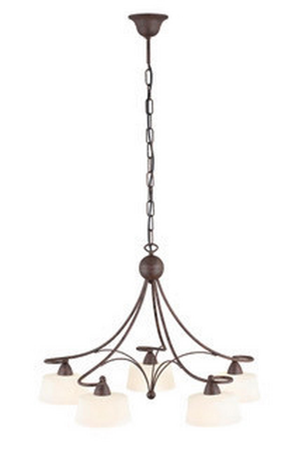 HÄNGELEUCHTE 65/105 cm   - Creme/Weiß, KONVENTIONELL, Glas/Metall (65/105cm)