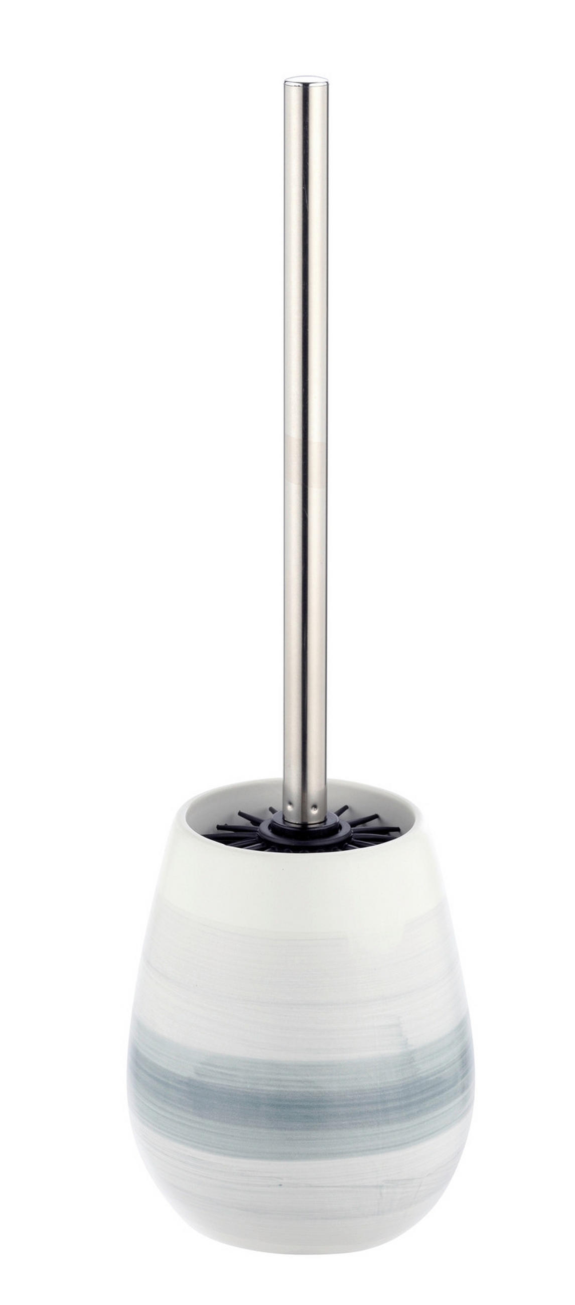 WC-BÜRSTENGARNITUR - Türkis/Chromfarben, KONVENTIONELL, Keramik/Kunststoff (12/42/12cm) - Wenko