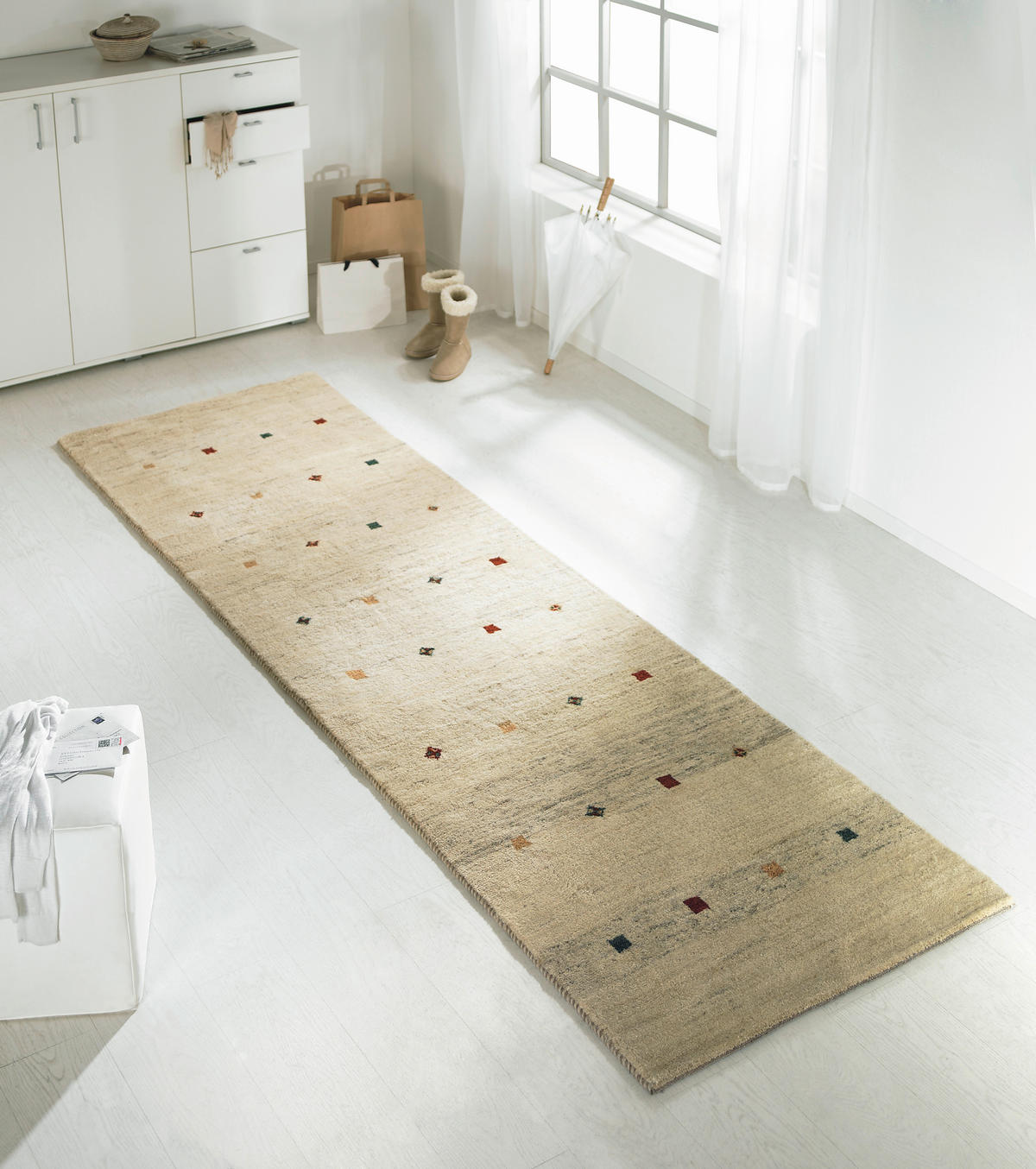 ORIENTÁLNÍ KOBEREC, 80/250 cm krémová - krémová, Lifestyle, textil (80/250cm) - Cazaris