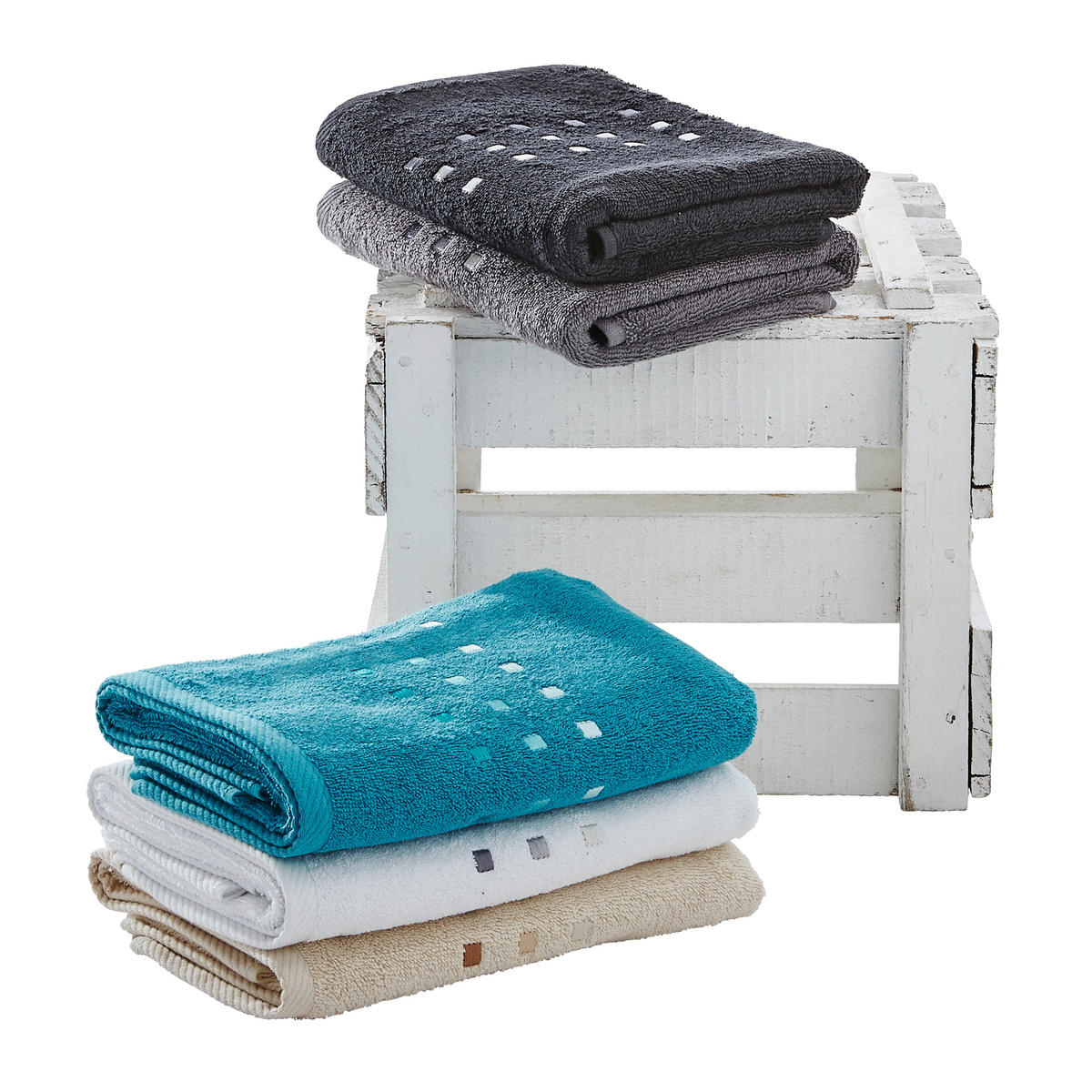 HANDTUCH Quattro Anthrazit  - Anthrazit, Basics, Textil (50/100cm) - Esposa