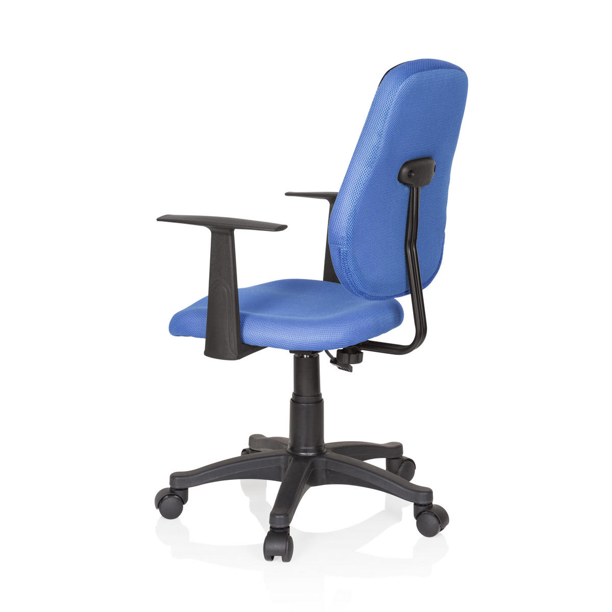 OTOČNÁ ŽIDLE PRO MLÁDEŽ, modrá, černá - modrá/černá, Basics, plast (56/89-99/50cm) - MID.YOU
