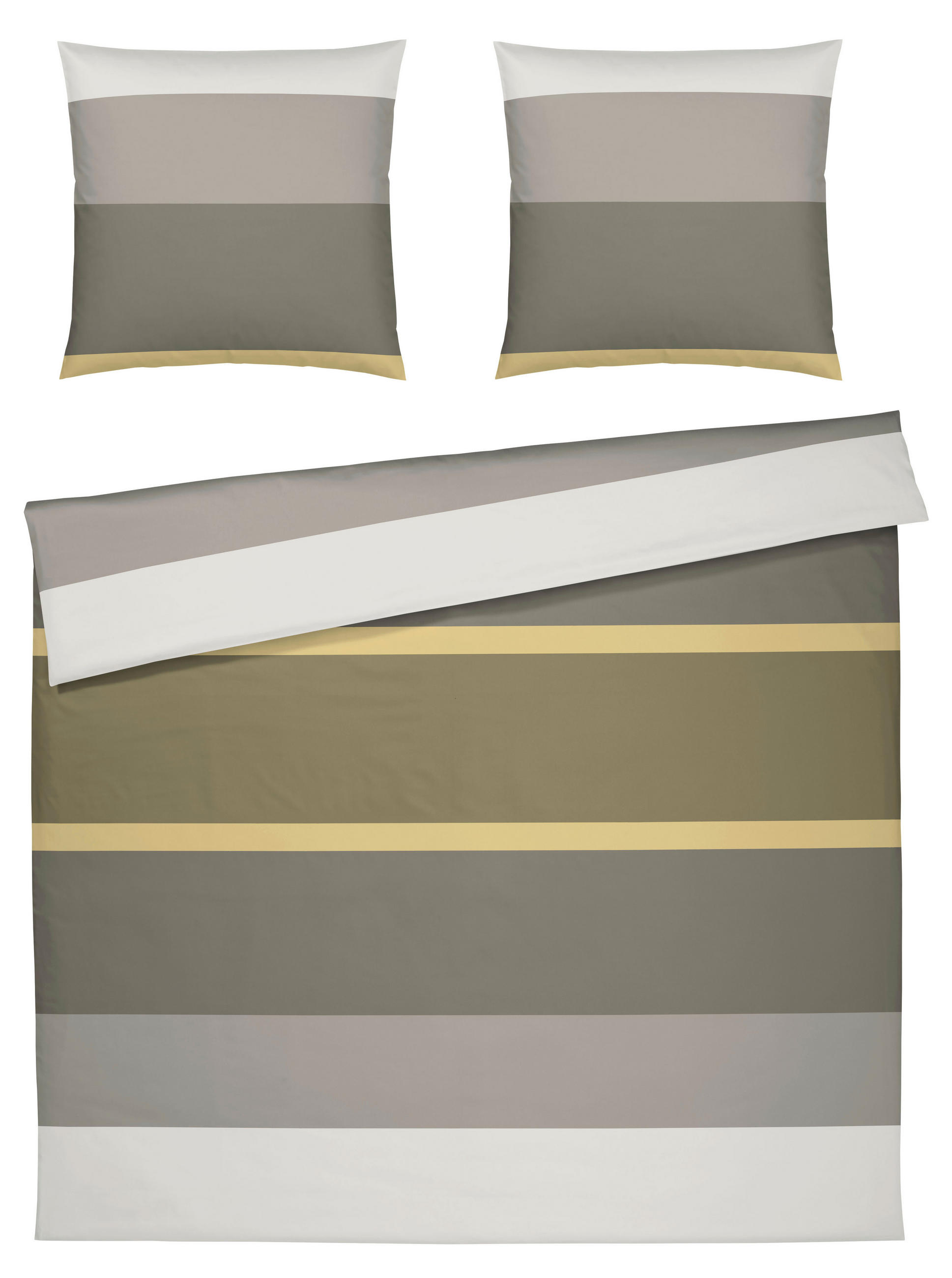 BETTWÄSCHE Mood Makosatin 200/220 cm  - Gelb, KONVENTIONELL, Textil (200/220cm) - Joop!