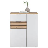 BYRÅ 85/105/38 cm  - vit/mörkgrå, Design, trämaterial/plast (85/105/38cm) - MID.YOU