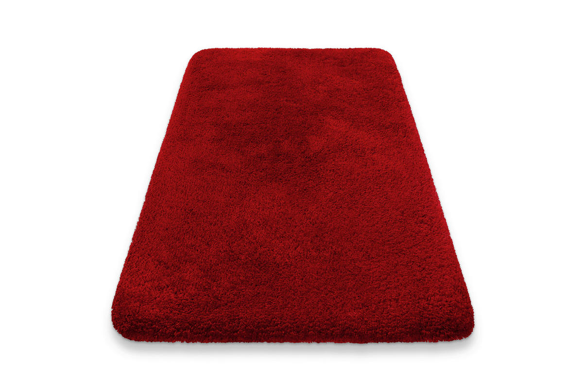 BADTEPPICH Rot 55/65 cm  - Rot, Basics, Kunststoff/Textil (55/65cm) - WECON HOME