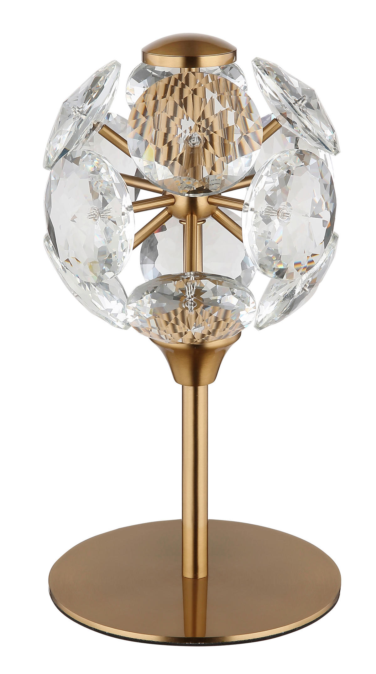LED SVJETILJKA STOLNA VIRINA  - prozirno/zlatne boje, Konvencionalno, staklo/metal (15/26,5cm) - Globo