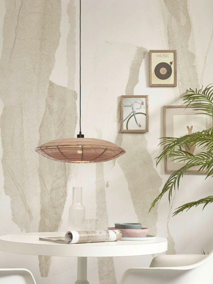 HÄNGELEUCHTE GOOD&MOJO 55/55/14 cm   - Naturfarben, Trend, Holz (55/55/14cm) - Good & Mojo
