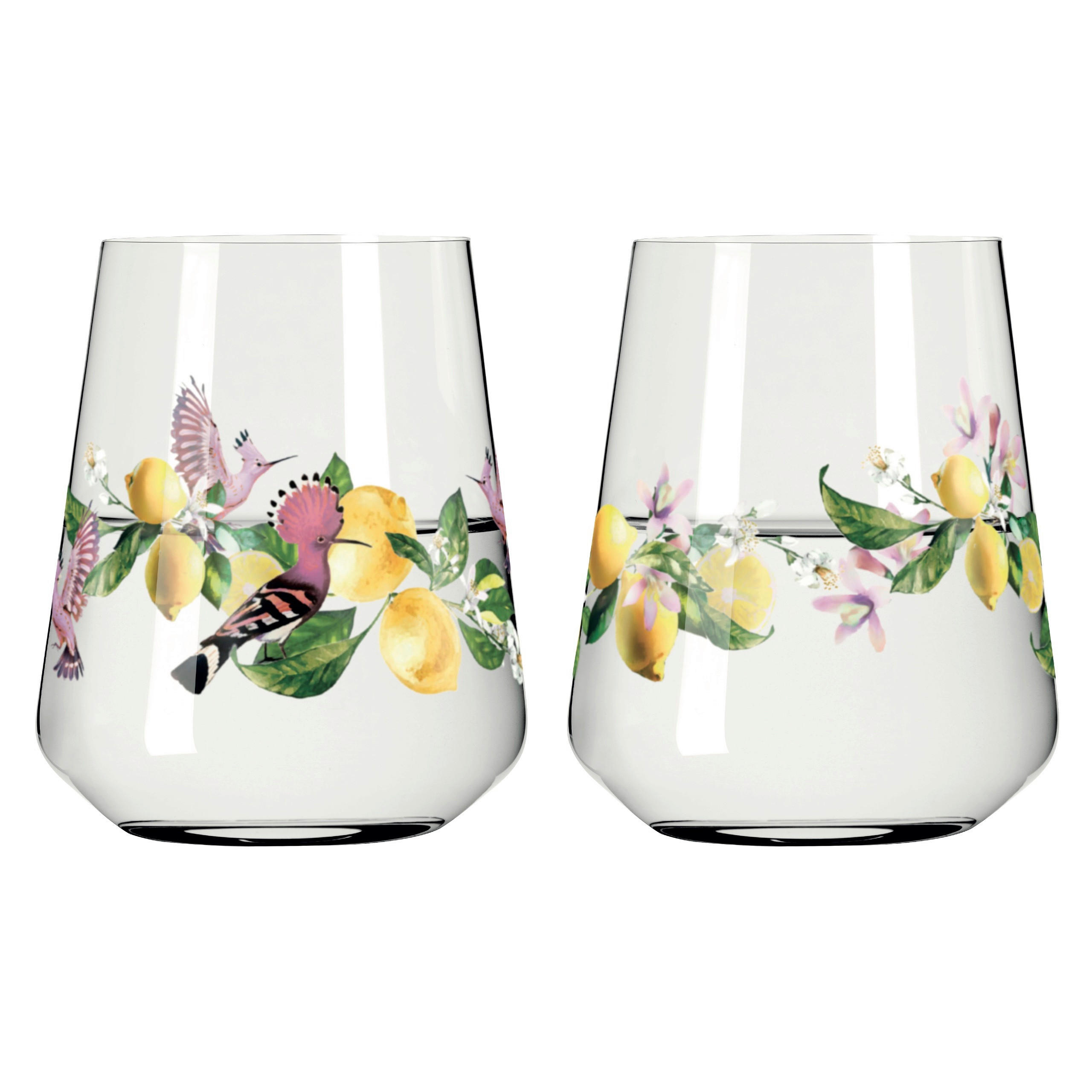 GLÄSERSET Sommertau Limoncello  2-teilig  - Transparent/Gelb, Design, Glas (9.2/11.0cm) - Ritzenhoff