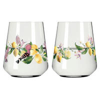 GLÄSERSET Sommertau Limoncello  2-teilig  - Transparent/Gelb, Design, Glas (9.2/11.0cm) - Ritzenhoff