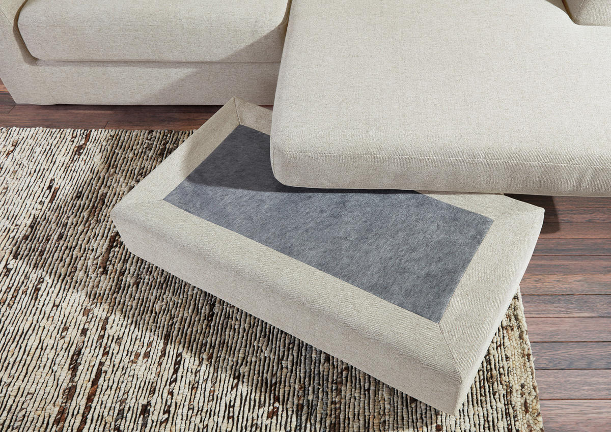 HÖRNSOFFA i flatväv cremefärgad  - svart/cremefärgad, Design, textil/plast (235/175cm) - MID.YOU