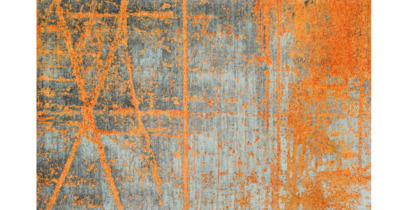 FLACHWEBETEPPICH 110/175 cm Rustic  - Orange/Grau, KONVENTIONELL, Kunststoff (110/175cm) - Esposa