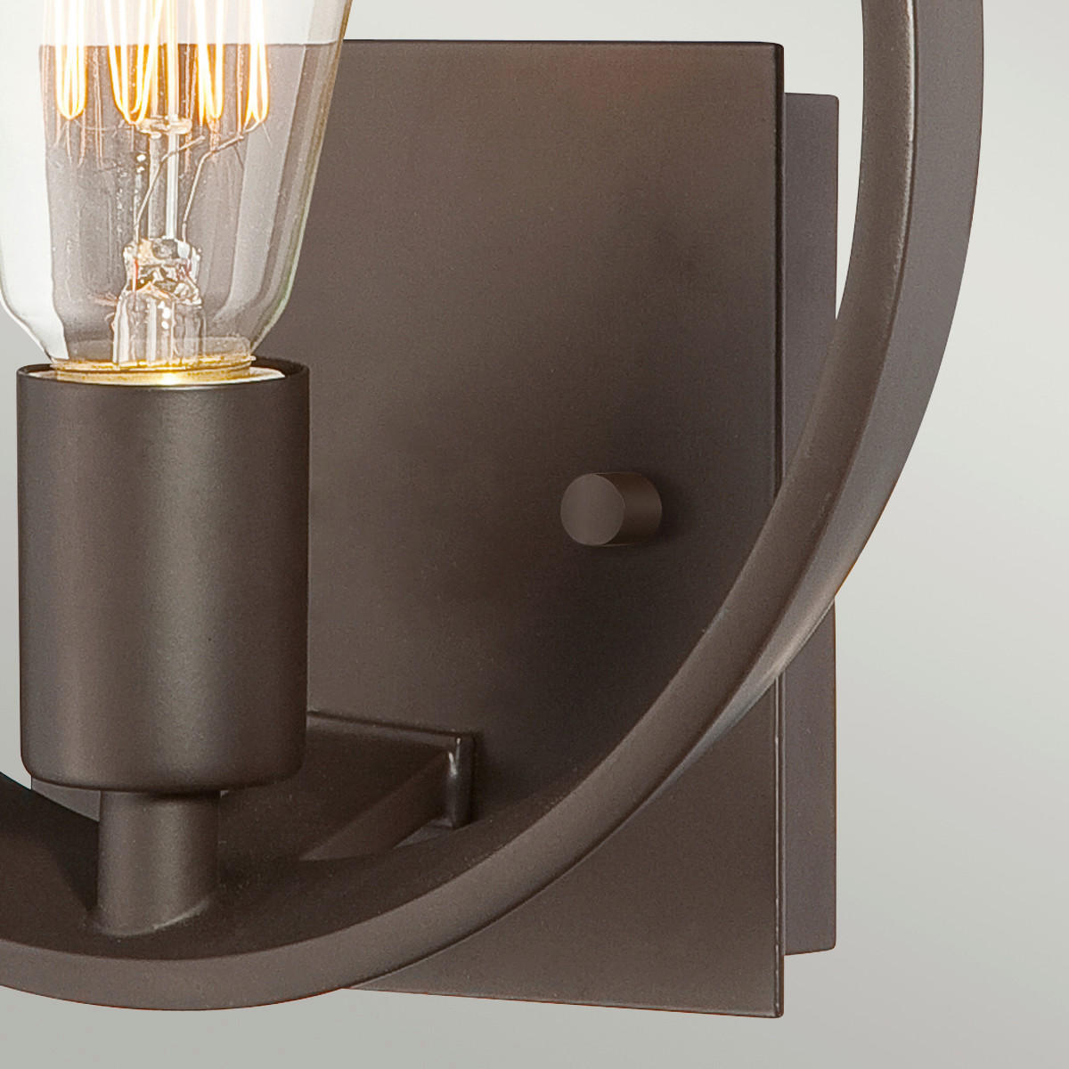 WANDLEUCHTE - Dunkelbraun/Bronzefarben, Romantik / Landhaus, Metall (25.4/25.4/10.2cm) - Elstead Lighting