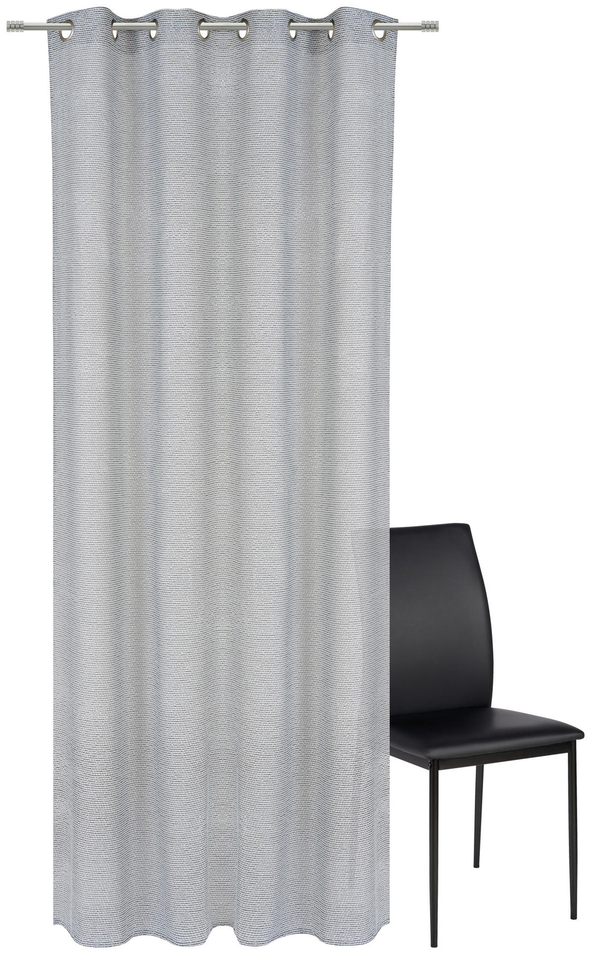 ÖSENSCHAL LORENA transparent 135/245 cm   - Schwarz, Basics, Textil (135/245cm) - Esposa