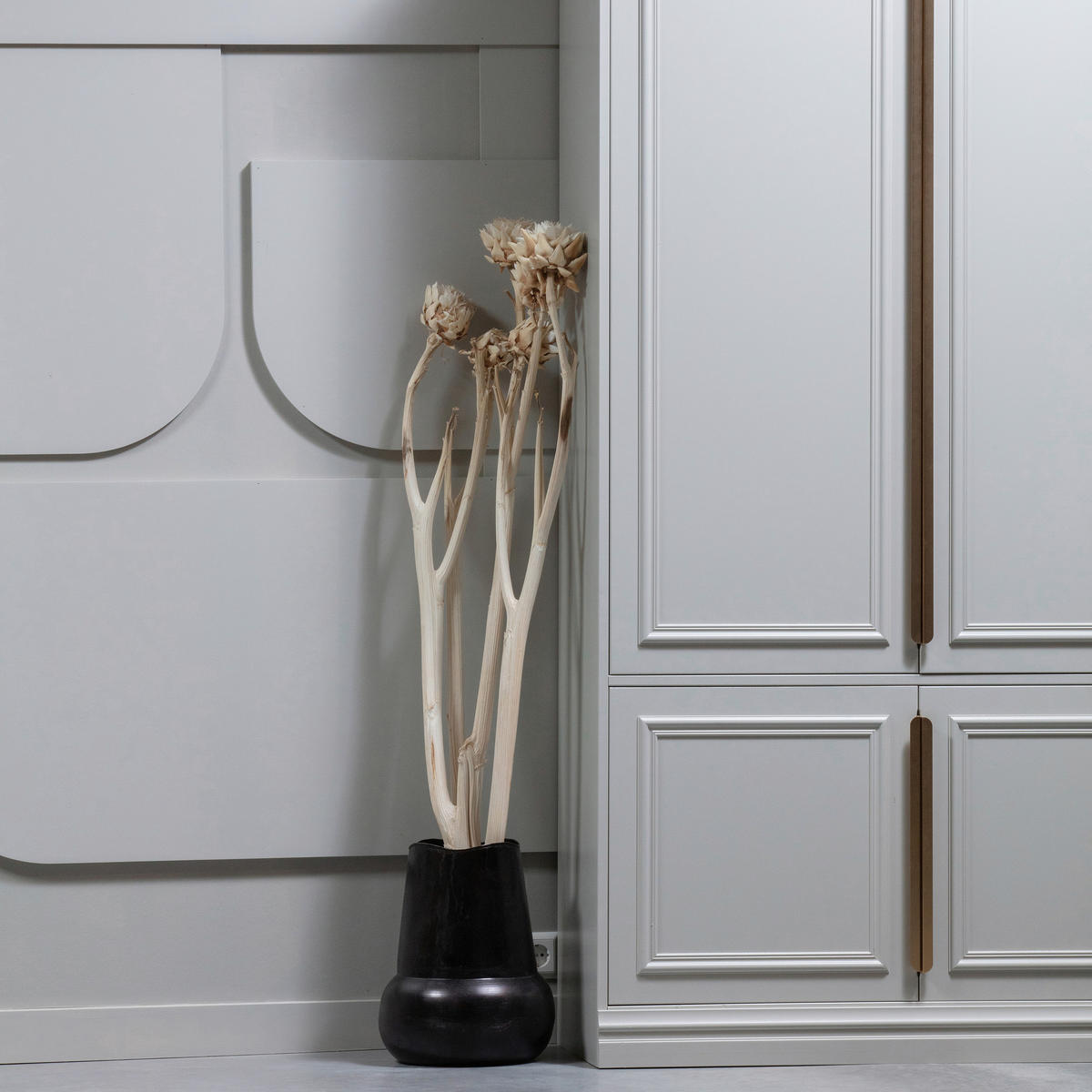 GARDEROBENSCHRANK Organize  in 110/215/62 cm  - Roségold/Hellgrau, Design, Holz/Holzwerkstoff (110/215/62cm) - Livetastic