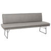 SITZBANK 195/87/65 cm Mikrofaser Anthrazit, Schwarz Buche Schichtholz  - Anthrazit/Schwarz, Design, Holz/Textil (195/87/65cm) - Dieter Knoll