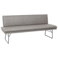 SITZBANK in Holz, Metall, Textil, Holzwerkstoff Anthrazit, Schwarz  - Anthrazit/Schwarz, Design, Holz/Holzwerkstoff (195/87/65cm) - Dieter Knoll