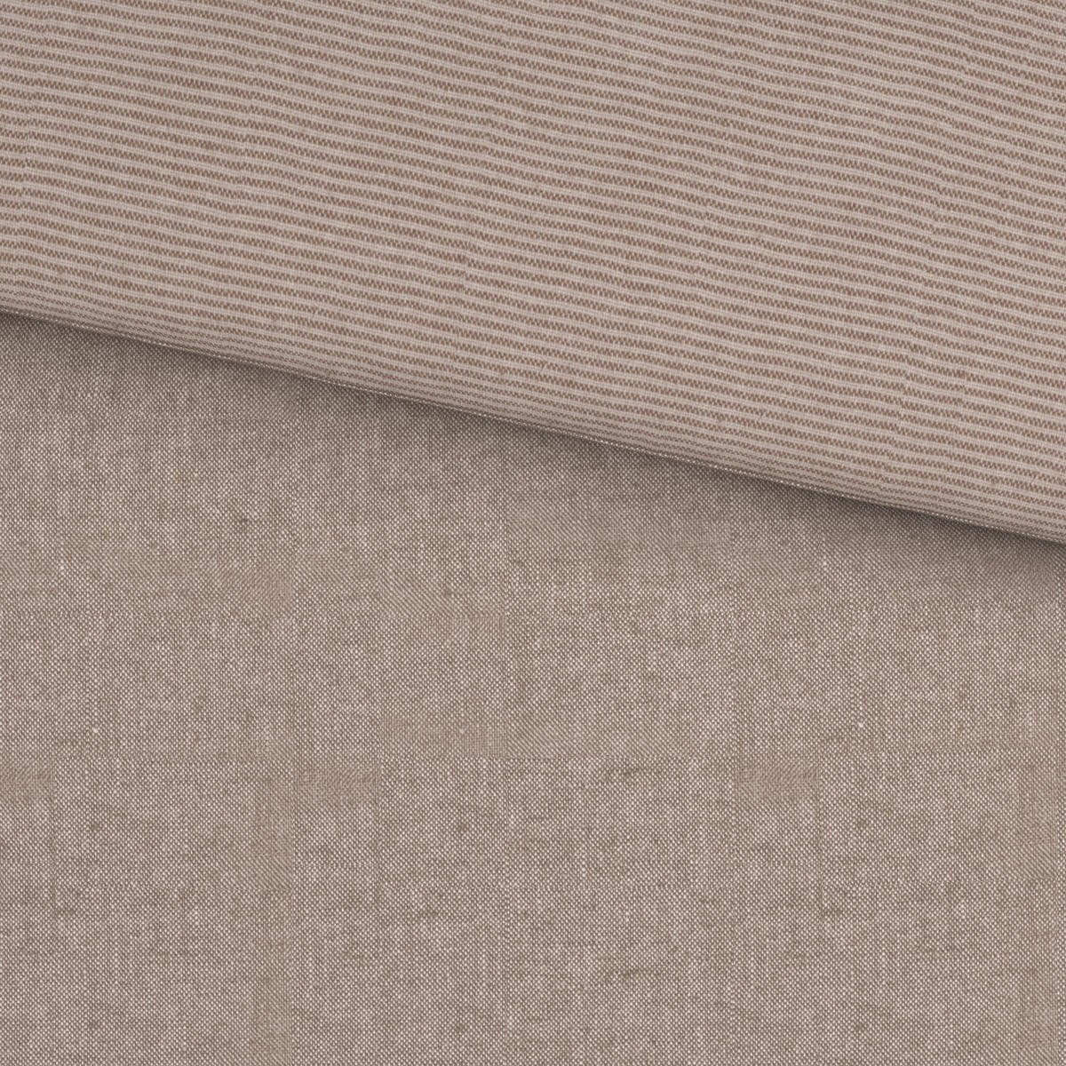 WENDEBETTWÄSCHE Flanell 140/200 cm  - Hellbraun/Beige, Textil (140/200cm) - Novel