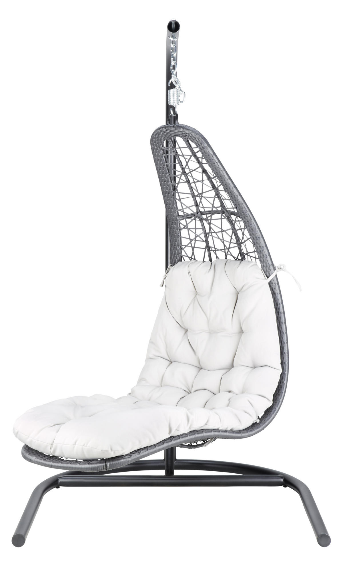 HÄNGESESSEL 119/193/119 cm  - Anthrazit/Beige, Design, Kunststoff/Textil (119/193/119cm) - Ambia Garden