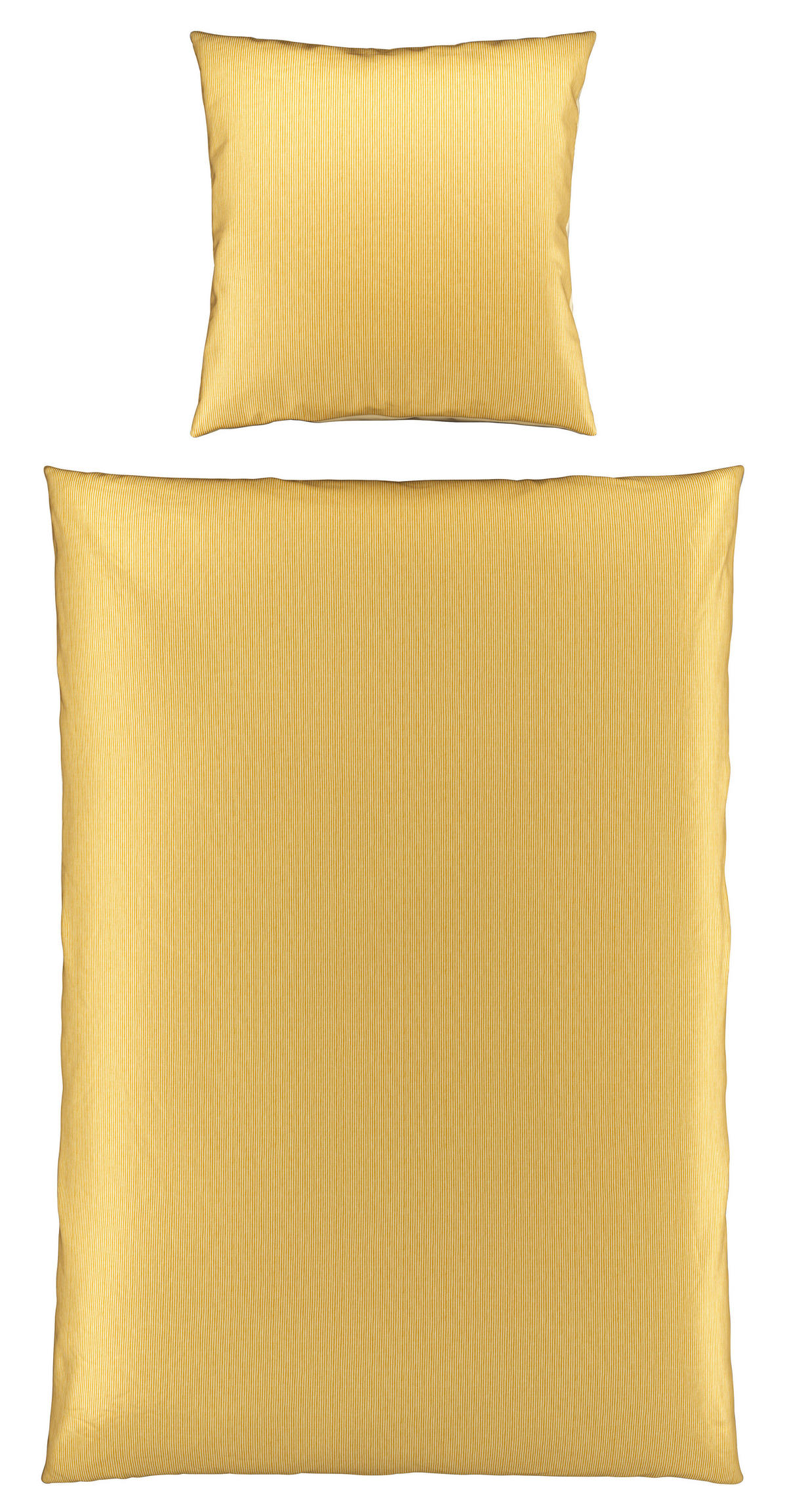 OBOUSTRANNÉ POVLEČENÍ, satén, žlutá, 135/200 cm - žlutá, Basics, textil (135/200cm) - Bio:Vio