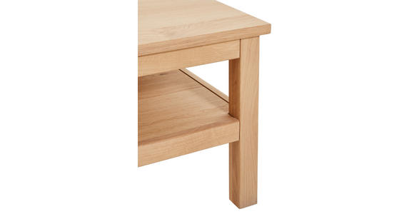 COUCHTISCH Kerneiche furniert, teilmassiv, vollmassiv 110/70,2/44,8 cm rechteckig Eichefarben - Eichefarben/Schwarz, KONVENTIONELL, Holz/Metall (110/70,2/44,8cm) - Cantus