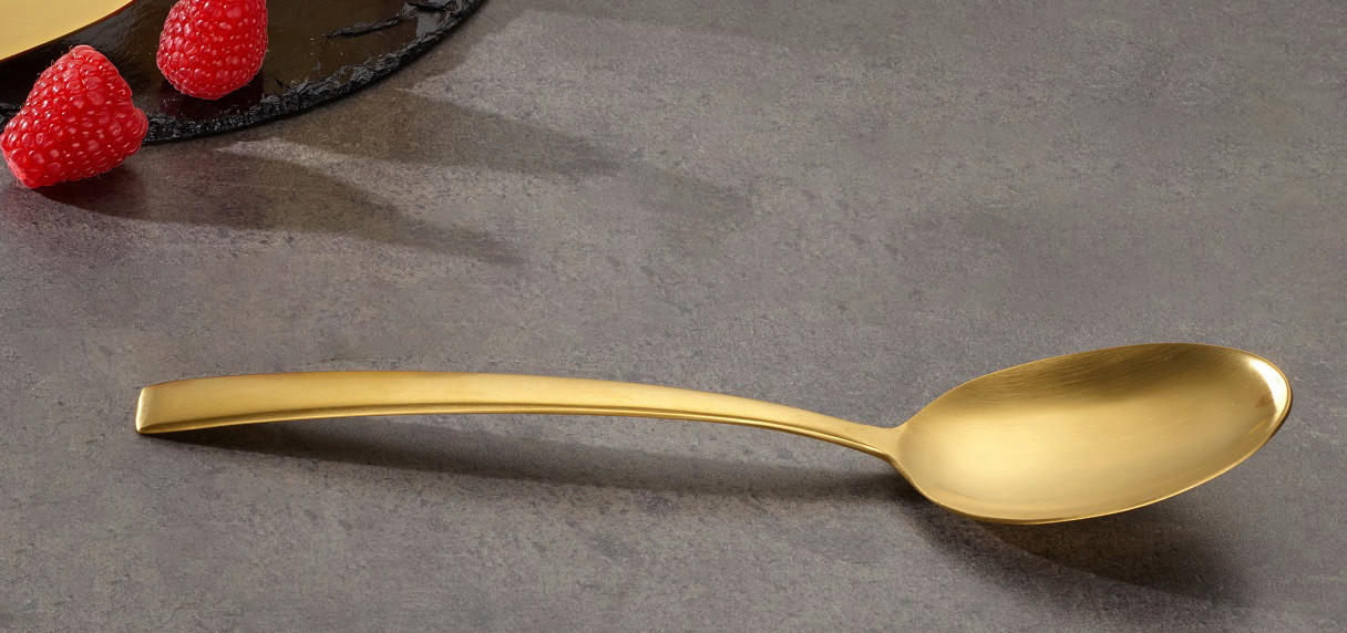 KAFFEELÖFFELSET - Goldfarben, Basics, Metall (13,7cm) - Echtwerk