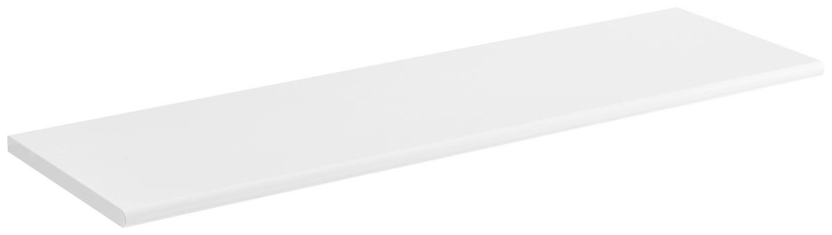 ZIDNA POLICA - bela visoki sjaj, Konvencionalno, pločasti materijal (90/1,8/28cm) - Xora