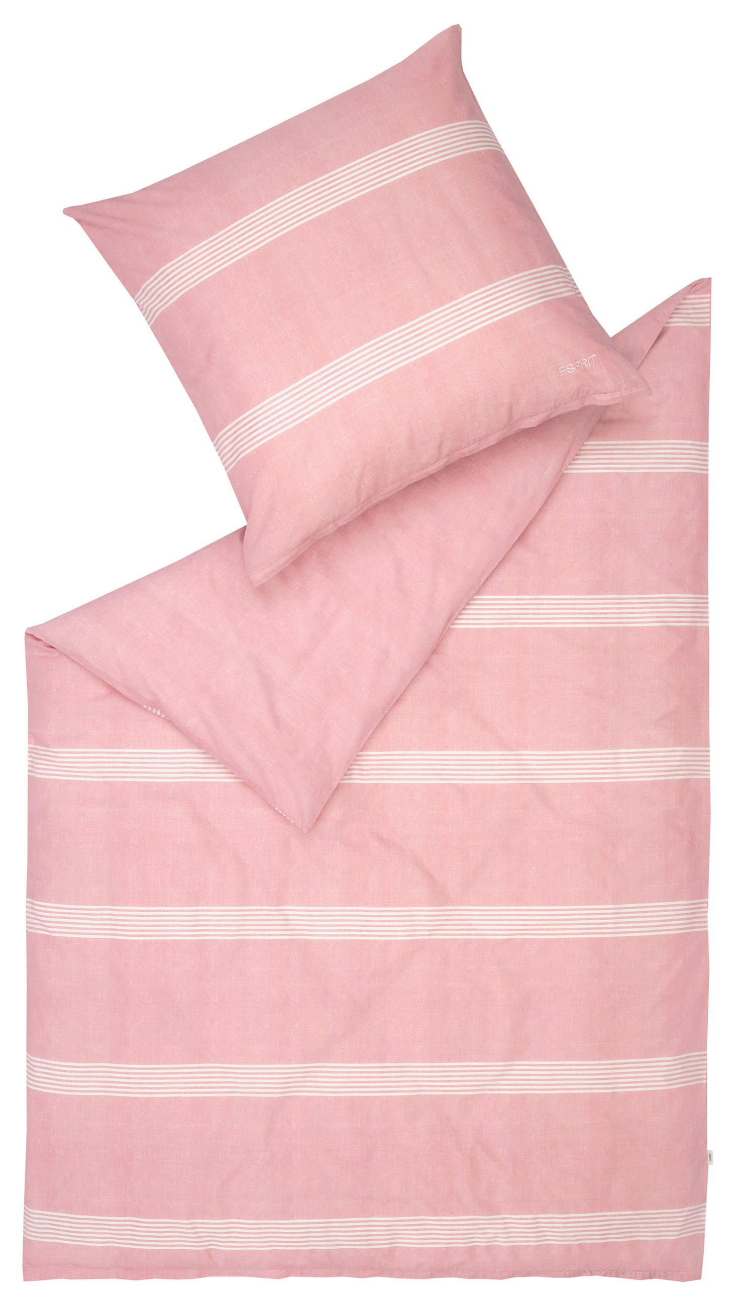 OBOUSTRANNÉ POVLEČENÍ, renforcé, krémová, růžová, starorůžová, béžová, 135/200 cm - starorůžová/růžová, Basics, textil (135/200cm) - Esprit