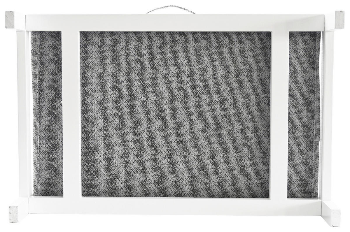 REGAL  46/94/30 cm Grau, Weiß  - Weiß/Grau, Basics, Karton/Holz (46/94/30cm) - Carryhome